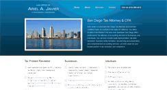 Desktop Screenshot of ajtaxlaw.com